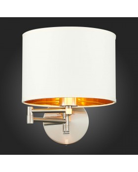 SLE300551-01 Бра Никель/Золотистый, Светло-бежевый E27 1*40W BRESCIA-foto6