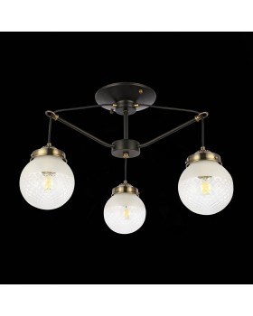 SLE110302-03 Светильник подвесной Черный, Бронза/Прозрачный, Белый E27 3*60W STRICCE-foto5