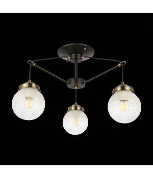 SLE110302-03 Светильник подвесной Черный, Бронза/Прозрачный, Белый E27 3*60W STRICCE-foto5