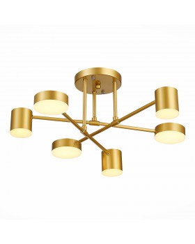 SLE201022-06 Светильник потолочный Золотистый/Золотистый LED 6*7W 4000K NOBEL-foto2