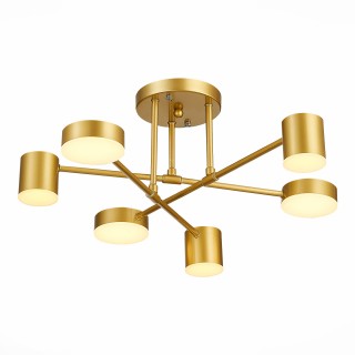 SLE201022-06 Светильник потолочный Золотистый/Золотистый LED 6*7W 4000K NOBEL-foto2