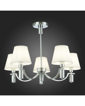 SLE111303-05 Люстра подвесная Хром/Белый E14 5*40W MONZA-foto7