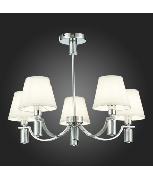 SLE111303-05 Люстра подвесная Хром/Белый E14 5*40W MONZA-foto7