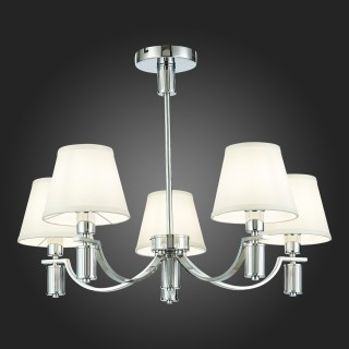 SLE111303-05 Люстра подвесная Хром/Белый E14 5*40W MONZA-foto7
