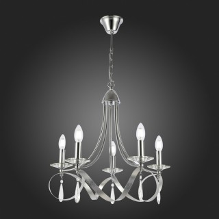 SLE120203-05 Светильник подвесной Хром E14 5*40W FILATTA-foto7