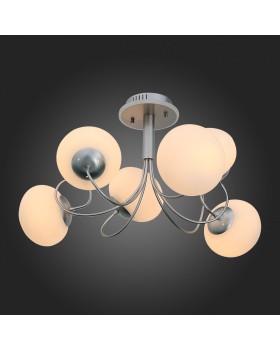 SL717.552.06 Люстра потолочная Серебристый/Белый E27, LED 6*40/3(подсветка)W ACINI-foto4