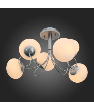 SL717.552.06 Люстра потолочная Серебристый/Белый E27, LED 6*40/3(подсветка)W ACINI-foto4