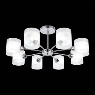 SLE102802-08 Люстра потолочная Хром/Прозрачный, Белый E14 8*40W MIENTO-foto4