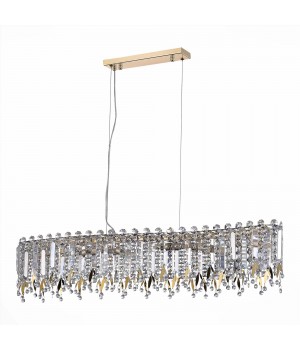 SL1655.213.06 Люстра подвесная ST-Luce Золотистый/Прозрачный E14 6*40W DESIO-foto2