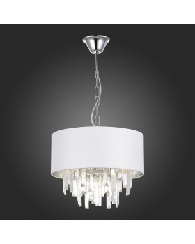 SLE1120-103-05 Светильник подвесной Хром/Белый E14 5*40W DAHLIA-foto5