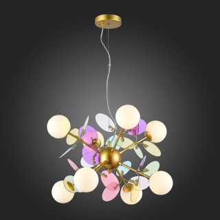 SLE2502-203-08 Люстра подвесная Золотистый/Разноцветный G9 8*5W VOLA-foto5