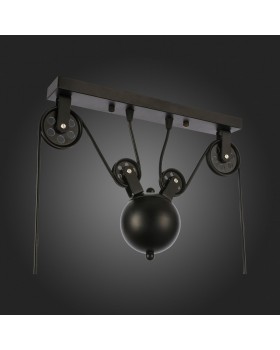 SLE120503-03 Светильник подвесной Черный/Черный E27 3*60W ESPERAZZA-foto12