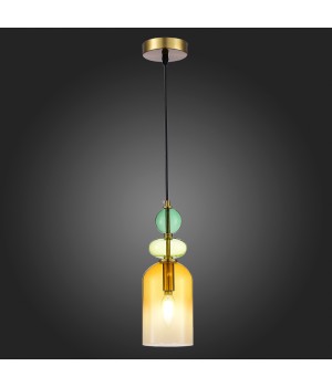 SL2000.213.01 Подвес ST-Luce Золотистый/Янтарный E14 1*40W GEA-foto5