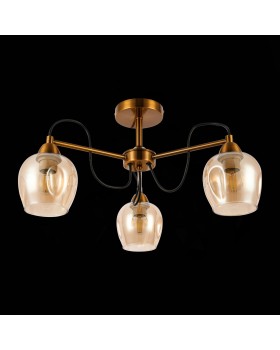 SLE110002-03 Люстра потолочная Бронза/Янтарный E27 3*60W ACRO-foto5