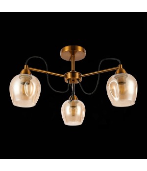 SLE110002-03 Люстра потолочная Бронза/Янтарный E27 3*60W ACRO-foto5