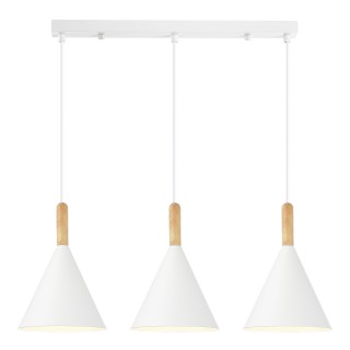 SLE1255-503-03 Светильник подвесной Белый/Белый E27 3*40W ARKET-foto2