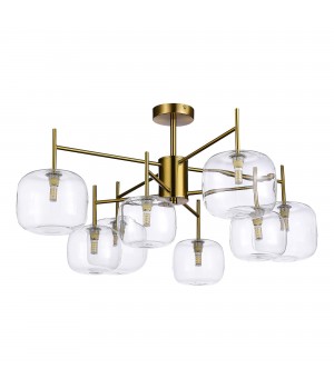 SL1049.302.08 Люстра потолочная ST-Luce Латунь/Прозрачный G9 8*5W FINN-foto2