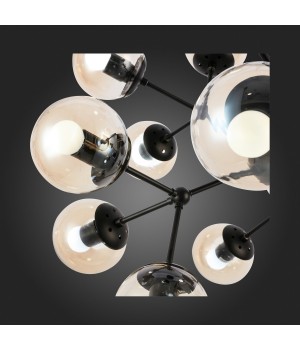 SLE154913-16 Светильник подвесной Черный/Янтарный E27 18*40W LACOTTA-foto9