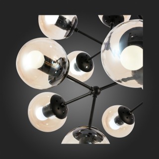 SLE154913-16 Светильник подвесной Черный/Янтарный E27 18*40W LACOTTA-foto9