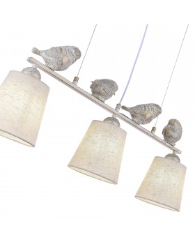 SLE1155-503-03 Светильник подвесной Белый/Серый E27 3*40W LAVINIA-foto4