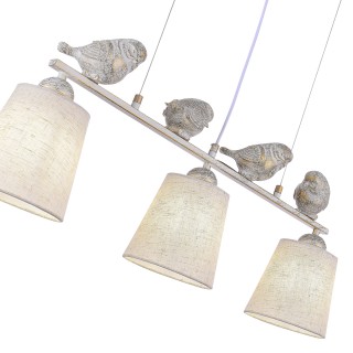 SLE1155-503-03 Светильник подвесной Белый/Серый E27 3*40W LAVINIA-foto4