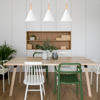 SLE1255-503-03 Светильник подвесной Белый/Белый E27 3*40W ARKET-foto5