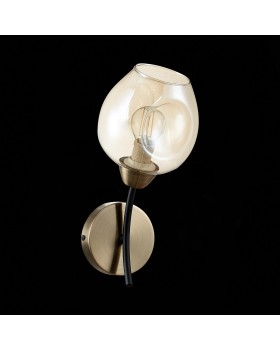 SLE205301-01 Бра Бронза, Черный/Янтарный E14 1*40W BESANO-foto4