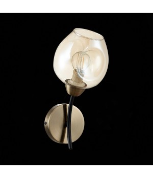 SLE205301-01 Бра Бронза, Черный/Янтарный E14 1*40W BESANO-foto4