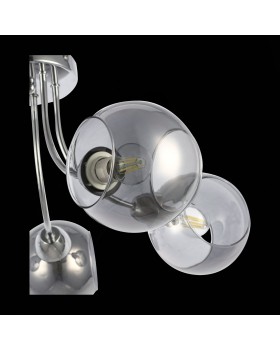 SLE102102-05 Люстра потолочная Хром/Дымчатый E14 5*40W RELOTTE-foto6