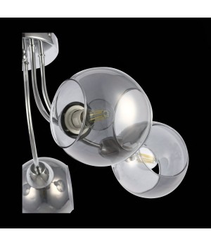 SLE102102-05 Люстра потолочная Хром/Дымчатый E14 5*40W RELOTTE-foto6