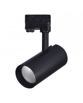 ST661.436.30 Св-к трек. Черный LED 1*30W 3000K 2 400Lm Ra>90 38° IP20 L170xW80xH245 165-265V Трехфазная трековая система-foto3