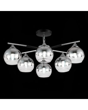 SLE106502-06 Светильник потолочный Черный, Хром/Хром, Прозрачный E27 6*60W GOCIA-foto3