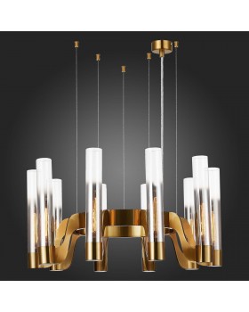 SL1235.303.10 Люстра подвесная ST-Luce Латунь/Хром, Прозрачный E14 10*40W ETTORE-foto5