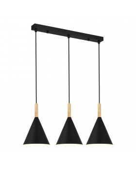SLE1255-403-03 Светильник подвесной Черный/Черный E27 3*40W ARKET-foto3