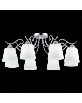 SLE103902-08 Люстра потолочная Хром/Белый E27 8*60W LIADA-foto9