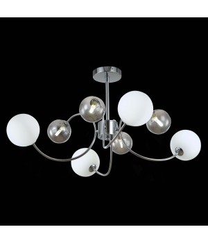 SLE220912-08 Люстра потолочная Хром/Белый, Дымчатый G9 8*5W FORMAE-foto4