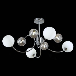SLE220912-08 Люстра потолочная Хром/Белый, Дымчатый G9 8*5W FORMAE-foto4