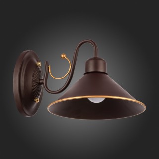 SLE120401-01 Светильник настенный Темно-коричневый/Черный E27 1*60W CIOLLA-foto8