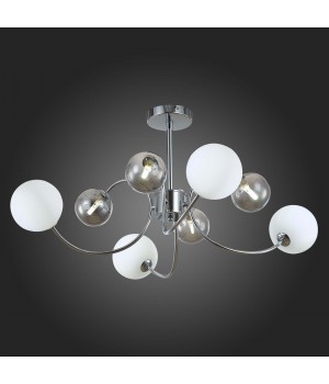 SLE220912-08 Люстра потолочная Хром/Белый, Дымчатый G9 8*5W FORMAE-foto5