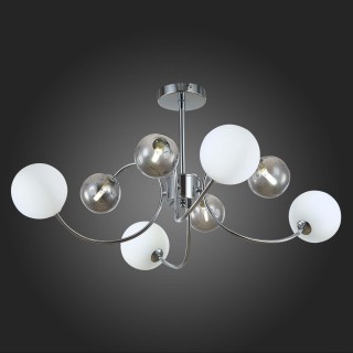 SLE220912-08 Люстра потолочная Хром/Белый, Дымчатый G9 8*5W FORMAE-foto5