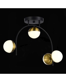 SLE6500-402-04 Люстра потолочная Черный,Золотистый/Белый LED 4*8W 4000K AARNIO-foto4