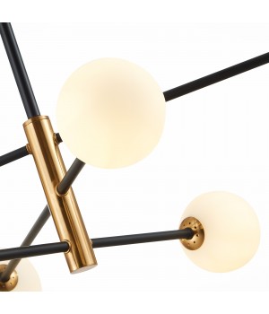 SLE220103-06 Светильник подвесной Черный, Бронза/Белый G9 6*5W ARCOLA-foto3