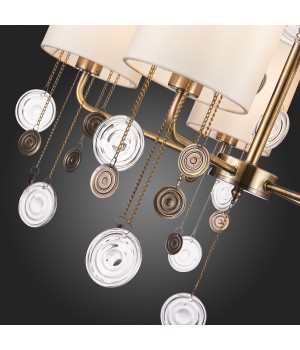 SLE107933-05 Люстра подвесная Бронза/Бежевый E14 5*40W SEVILLA-foto12