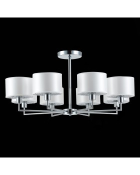 SLE105003-08 Люстра подвесная Хром/Белый E14 8*40W BELGE-foto5