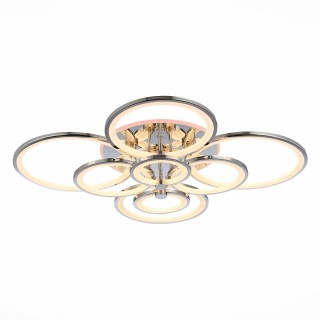 SLE200312-08RGB Светильник потолочный Хром/Белый LED 1*256W RGB 15W 3000-6000K LETO-foto2