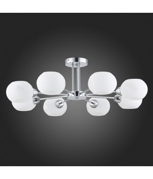 SLE104302-08 Люстра потолочная Хром/Белый E14 8*40W LANTA-foto4