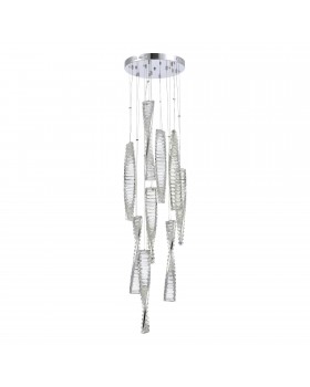 SL6205.103.09 Светильник подвесной ST-Luce Хром/Прозрачный LED 1*99W 3000K ELICA-foto2