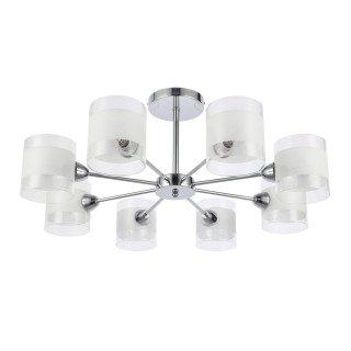 SLE102802-08 Люстра потолочная Хром/Прозрачный, Белый E14 8*40W MIENTO-foto2