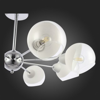 SLE102702-08 Люстра потолочная Хром/Прозрачный, Матовый никель E14 8*40W GIORTE-foto9