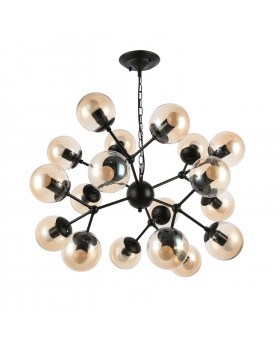 SLE154913-18 Светильник подвесной Черный/Янтарный E14 18*60W LACOTTA-foto2